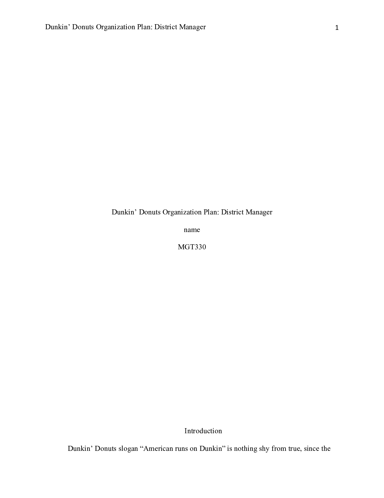 Preview image of MGT330 Week 2 Assignment .docx document